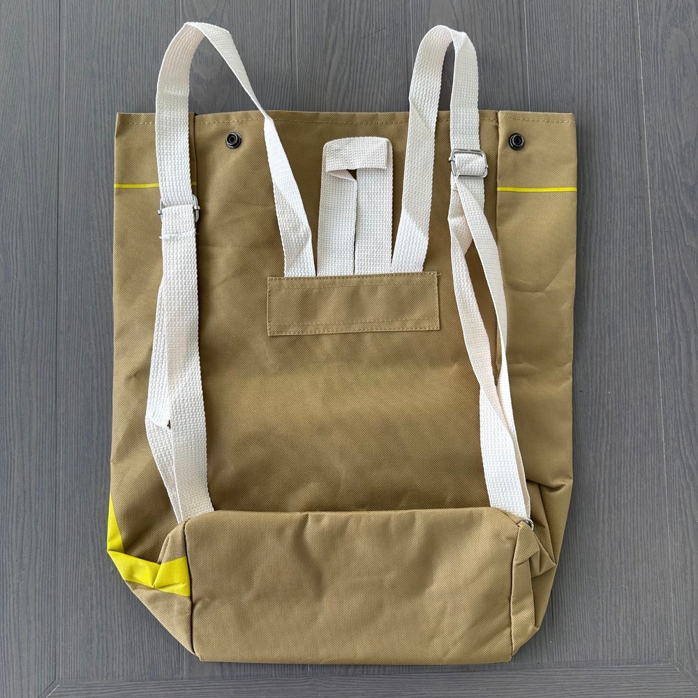 McDonalds Im Lovin It Canvas Roll Top Backpack Paperbag Golden Arches Bag Retro - Picture 4 of 7